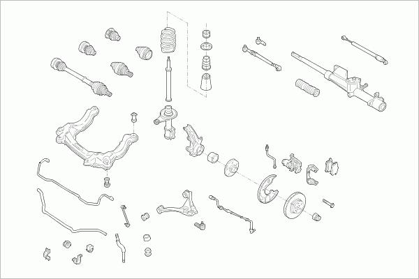 SACHS AUDI-80B3-FS002 - Рульове управління autozip.com.ua
