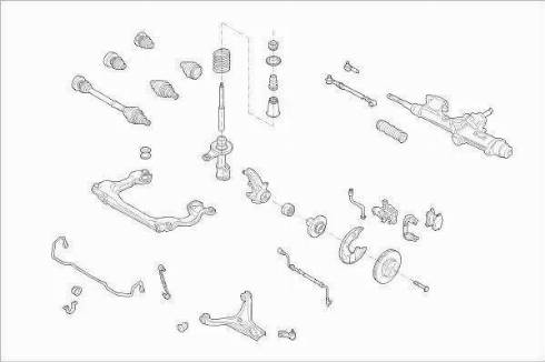 SACHS AUDI-80-FS004 - Підвіска колеса autozip.com.ua