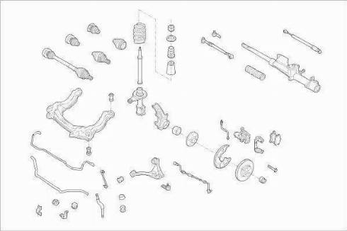 SACHS AUDI-80-FS010 - Підвіска колеса autozip.com.ua
