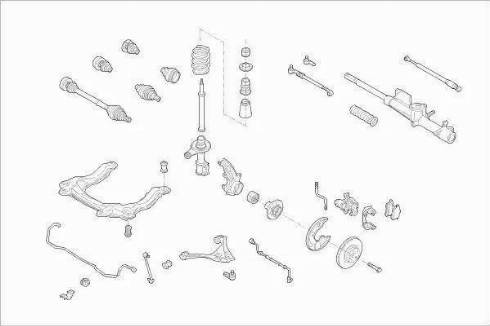 SACHS AUDI-80-FS012 - Підвіска колеса autozip.com.ua