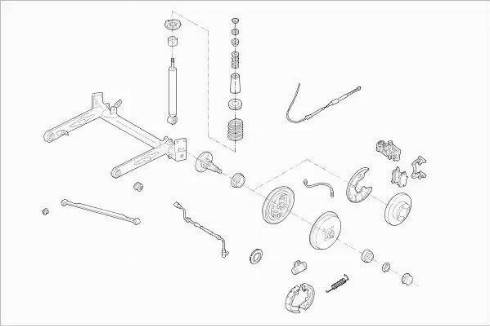 SACHS AUDI-80-RS008 - Підвіска колеса autozip.com.ua