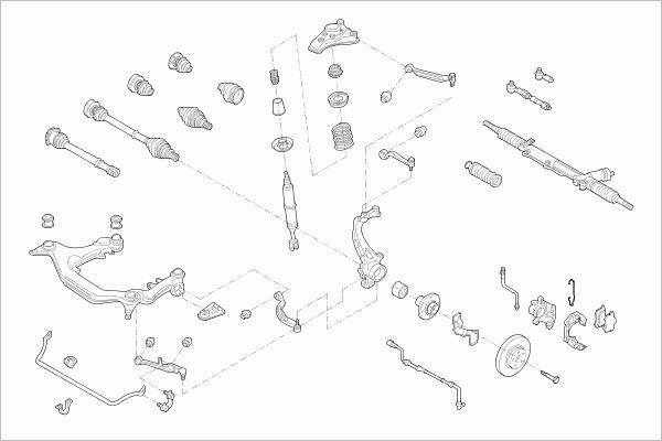SACHS AUDI-A4B5-FS001 - Рульове управління autozip.com.ua