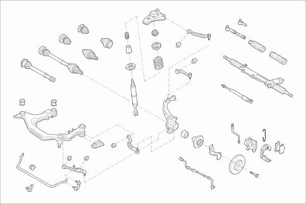 SACHS AUDI-A4B5-FS018 - Рульове управління autozip.com.ua