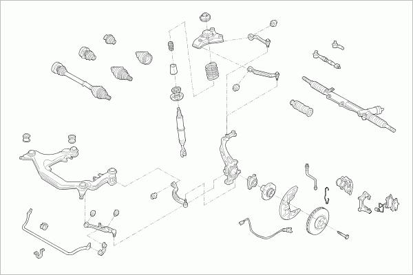 SACHS AUDI-A4B6-FS004 - Рульове управління autozip.com.ua