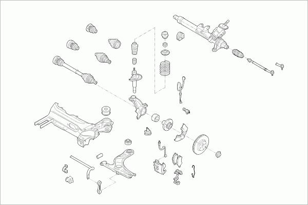 SACHS AUDI-A3-FS004 - Рульове управління autozip.com.ua