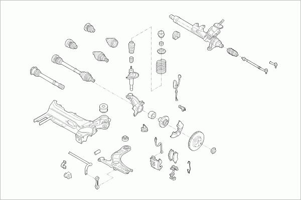 SACHS AUDI-A3-FS012 - Рульове управління autozip.com.ua