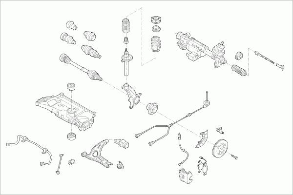 SACHS VW-GOLF-FS096 - Рульове управління autozip.com.ua