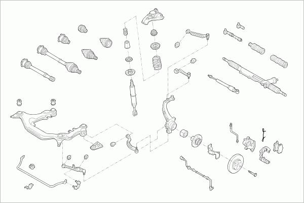 SACHS VW-PASSA-FS055 - Рульове управління autozip.com.ua