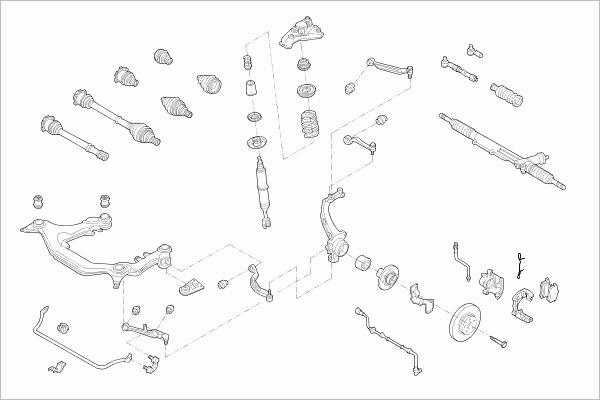 SACHS VW-PASSA-FS050 - Рульове управління autozip.com.ua