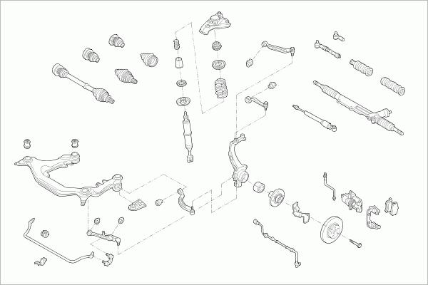 SACHS VW-PASSA-FS051 - Рульове управління autozip.com.ua