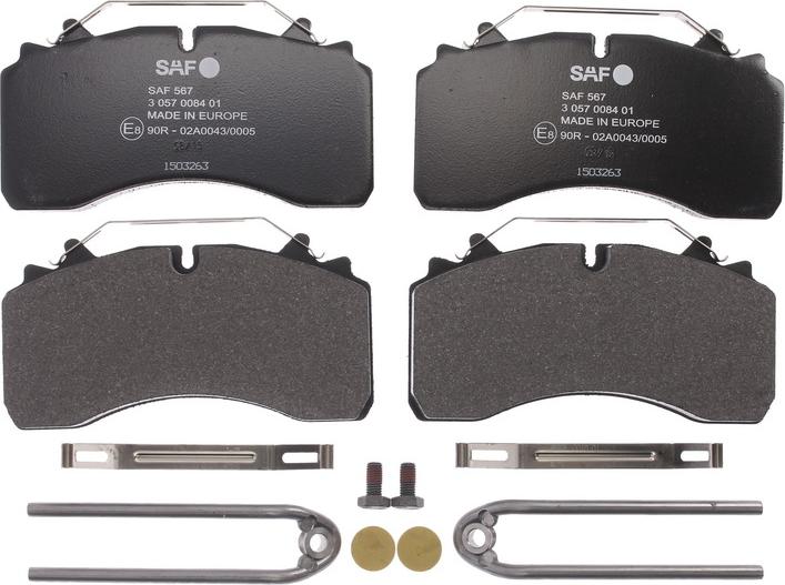 SAF 3057008401 - Гальмівні колодки, дискові гальма autozip.com.ua