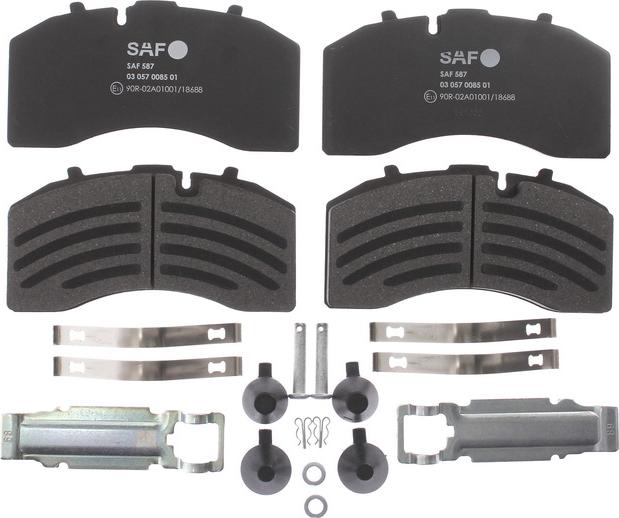 SAF 3057008501 - Гальмівні колодки, дискові гальма autozip.com.ua