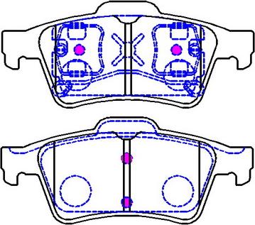 SAFETY TD973 - Гальмівні колодки, дискові гальма autozip.com.ua