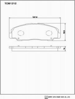 SAFETY TDB1212 - Гальмівні колодки, дискові гальма autozip.com.ua