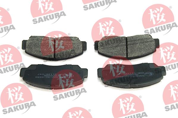 SAKURA 600-40-6682 - Гальмівні колодки, дискові гальма autozip.com.ua