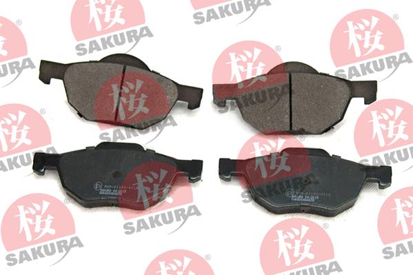 SAKURA 600-40-6638 - Гальмівні колодки, дискові гальма autozip.com.ua