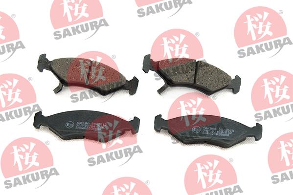 SAKURA 600-03-8800 - Гальмівні колодки, дискові гальма autozip.com.ua