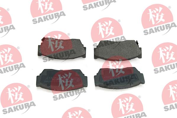 SAKURA 600-10-4060 - Гальмівні колодки, дискові гальма autozip.com.ua