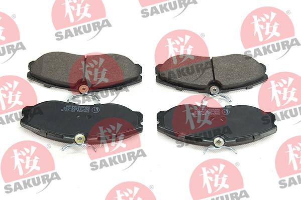 SAKURA 600-10-4180 - Гальмівні колодки, дискові гальма autozip.com.ua