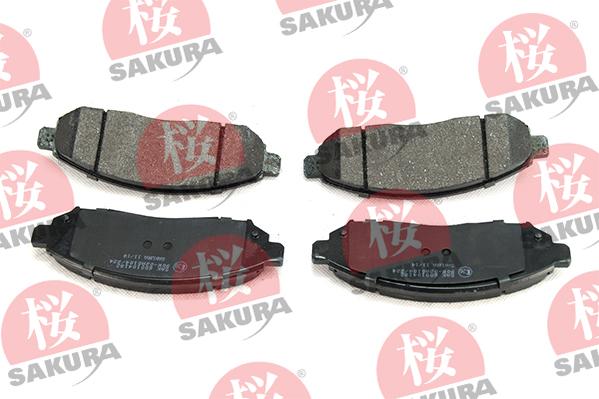 SAKURA 600-10-4182 - Гальмівні колодки, дискові гальма autozip.com.ua