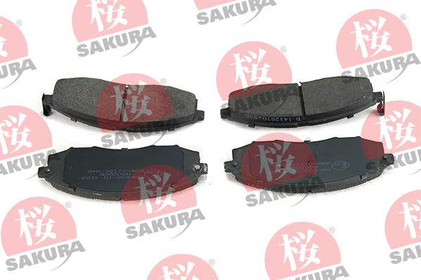 SAKURA 600-10-4139 - Гальмівні колодки, дискові гальма autozip.com.ua