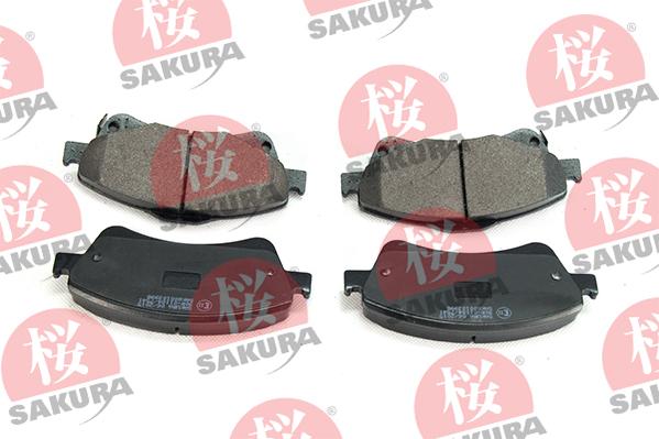 SAKURA 600-10-3998 - Гальмівні колодки, дискові гальма autozip.com.ua