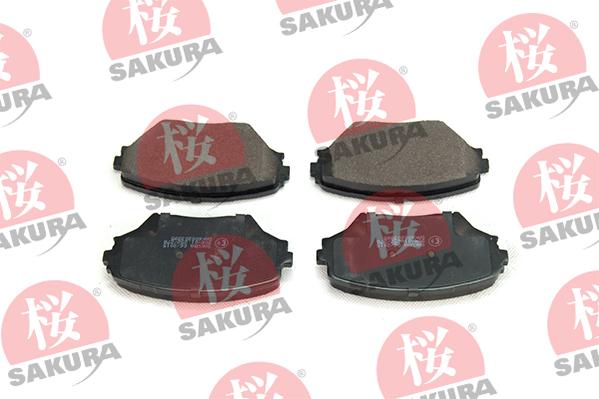 SAKURA 600-20-3995 - Гальмівні колодки, дискові гальма autozip.com.ua