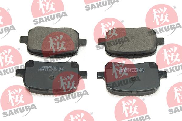 SAKURA 600-20-3895 - Гальмівні колодки, дискові гальма autozip.com.ua