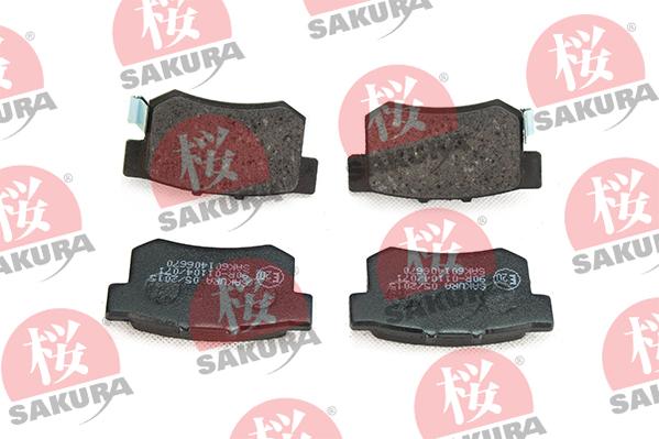 SAKURA 601-40-6670 - Гальмівні колодки, дискові гальма autozip.com.ua