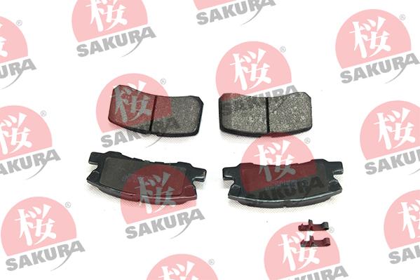 SAKURA 601-50-4280 - Гальмівні колодки, дискові гальма autozip.com.ua