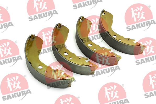 SAKURA 602-80-7070 - Комплект гальм, барабанний механізм autozip.com.ua