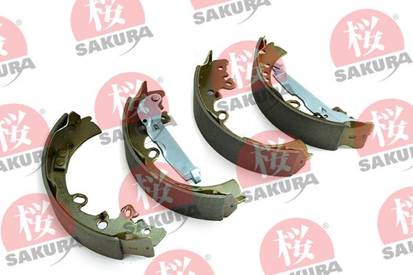 SAKURA 602-20-3845 - Комплект гальм, барабанний механізм autozip.com.ua