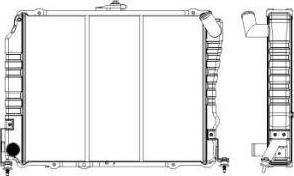 SAKURA Automotive 1461-0355 - Радіатор, охолодження двигуна autozip.com.ua