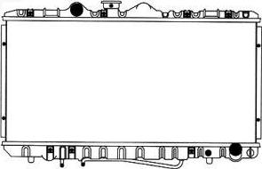 SAKURA Automotive 1461-0244A - Радіатор, охолодження двигуна autozip.com.ua