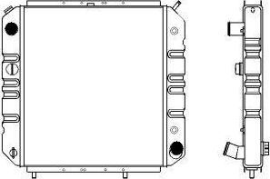 SAKURA Automotive 1631-0202 - Радіатор, охолодження двигуна autozip.com.ua