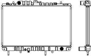 SAKURA Automotive 1321-0239 - Радіатор, охолодження двигуна autozip.com.ua