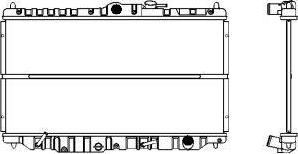 SAKURA Automotive 1210-0101 - Радіатор, охолодження двигуна autozip.com.ua