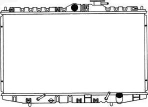 SAKURA Automotive 1210-0126 - Радіатор, охолодження двигуна autozip.com.ua