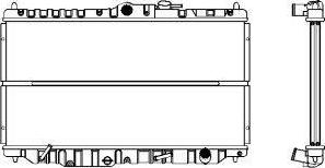 SAKURA Automotive 1211-0205 - Радіатор, охолодження двигуна autozip.com.ua