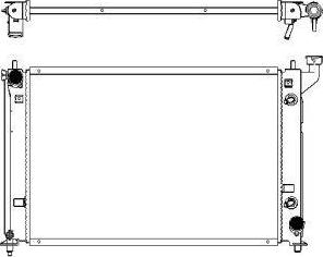 SAKURA Automotive 3461-1051 - Радіатор, охолодження двигуна autozip.com.ua