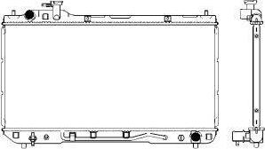 SAKURA Automotive 3461-1009 - Радіатор, охолодження двигуна autozip.com.ua