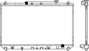 SAKURA Automotive 3461-1003 - Радіатор, охолодження двигуна autozip.com.ua