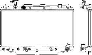 SAKURA Automotive 3461-1019 - Радіатор, охолодження двигуна autozip.com.ua