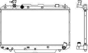 SAKURA Automotive 3461-1089 - Радіатор, охолодження двигуна autozip.com.ua