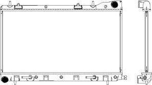 SAKURA Automotive 3421-1009 - Радіатор, охолодження двигуна autozip.com.ua