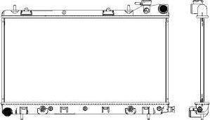 SAKURA Automotive 3421-1008 - Радіатор, охолодження двигуна autozip.com.ua