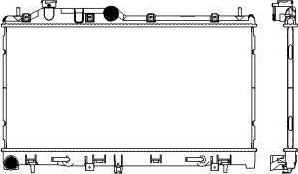 SAKURA Automotive 3421-1029 - Радіатор, охолодження двигуна autozip.com.ua