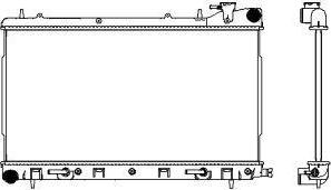 SAKURA Automotive 3421-8502 - Радіатор, охолодження двигуна autozip.com.ua