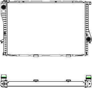 SAKURA Automotive 3011-1014 - Радіатор, охолодження двигуна autozip.com.ua