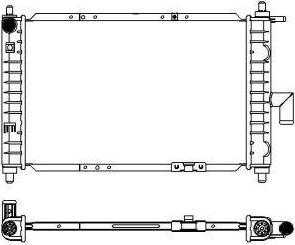 SAKURA Automotive 3141-1005 - Радіатор, охолодження двигуна autozip.com.ua